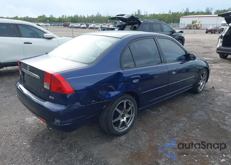 2003 Honda Civic Ex z USA, uszkodzony, nr VIN 2HGES26823H518072